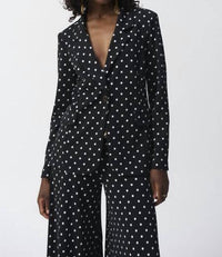 Joseph Ribkoff - Dot Print Boxy Blazer