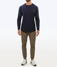 Cuts - Ao Long Sleeve Curve Hem Tee