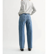 Just Black Denim - Mid Rise Slim Wide Leg Jeans