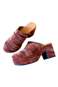 Chocolat Blu - Women's Ginette Velvet Upper Clog