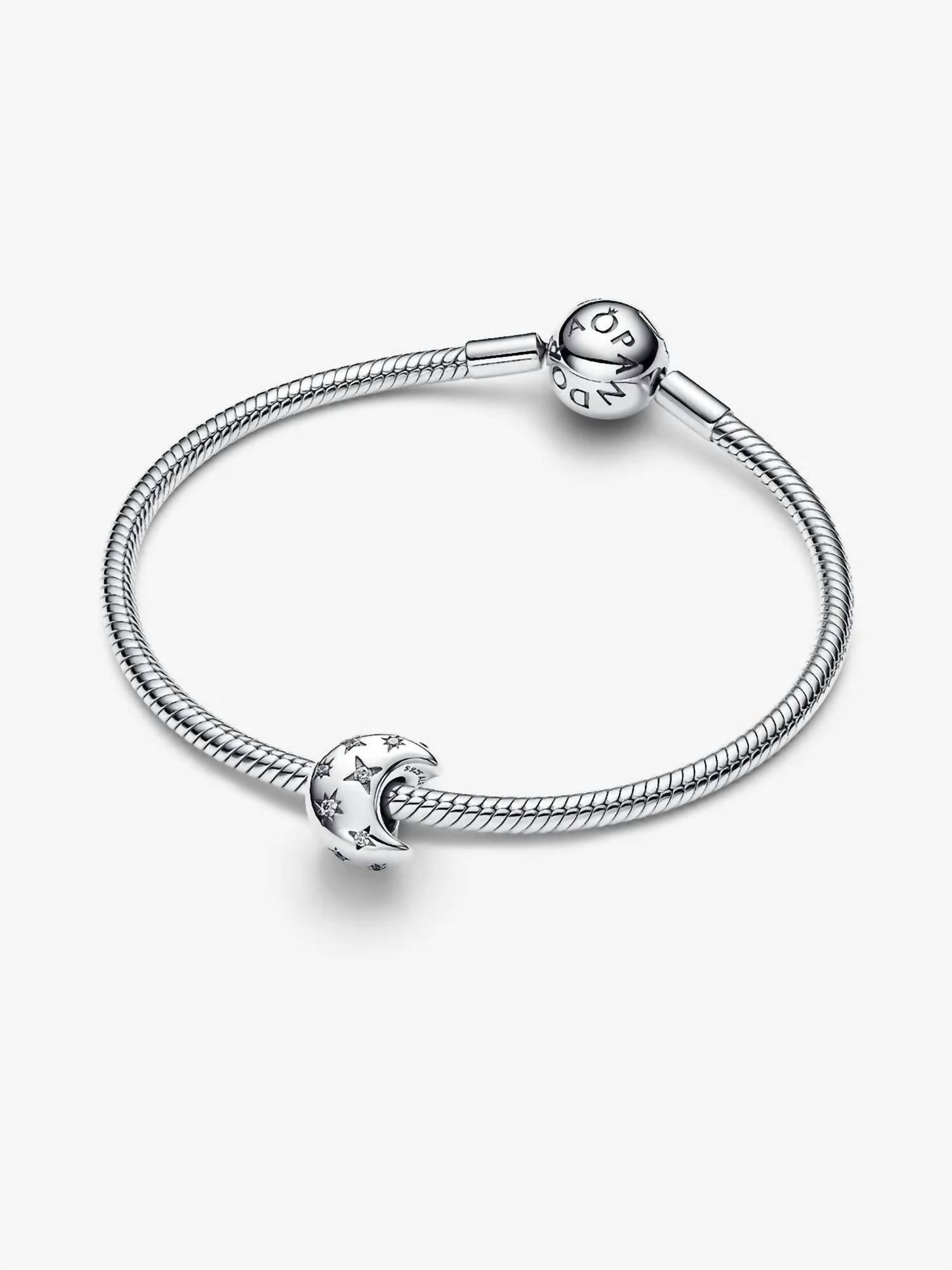 Pandora Women's Crescent Moon Charm in silver - women's item - detail view