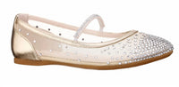 Nina - Girls Kira Mesh With Rhinestones Shoes
