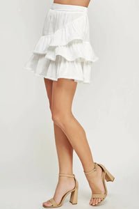 Strut & Bolt - Poplin Ruffle Mini Skirt