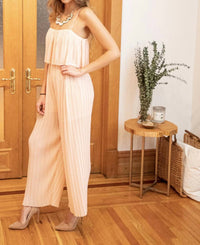 Olivaceous - Pleated jumpsuit