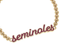 Canvas Style - Women's Florida State Seminoles Enamel Script Stretch Bracelet