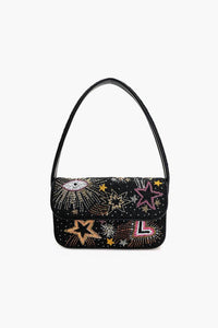 America & Beyond - Women's Celestial Spark Embellished Shoulder Bag