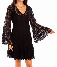 Scully - Lace Long Sleeve Mini Dress