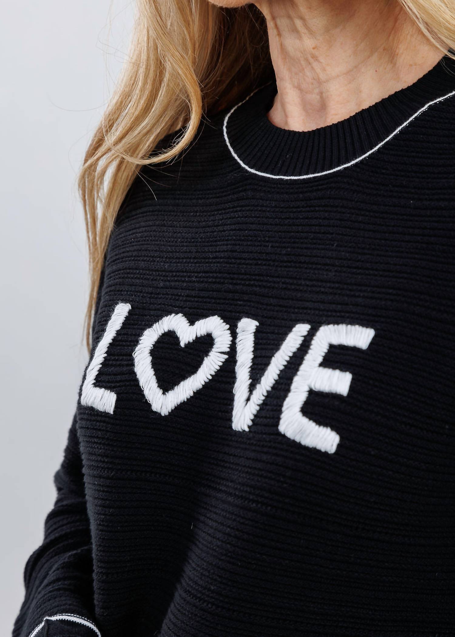 Pure Amici - Love Crew Neck Sweater