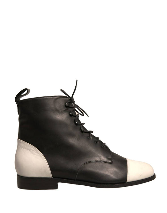 Sergio Rossi - Women's Leather Lace Up Flats Ankle Boots Shoes