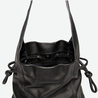 Per Lei New York - Women's Seneca Leather Drawstring Shoulder Bag