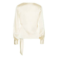 Karmamia WOMEN'S INES BLOUSE in semi rich ivory 1 - women's blouse - detail view