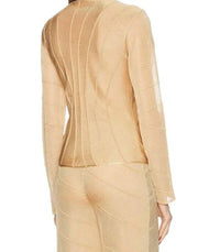 cult gaia Avril Knit Top in tierra - women's blouse - alternate view