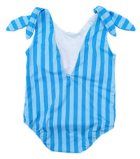Be Elizabeth Girls Stripe Swim One Piece in blue - kids' item - detail view