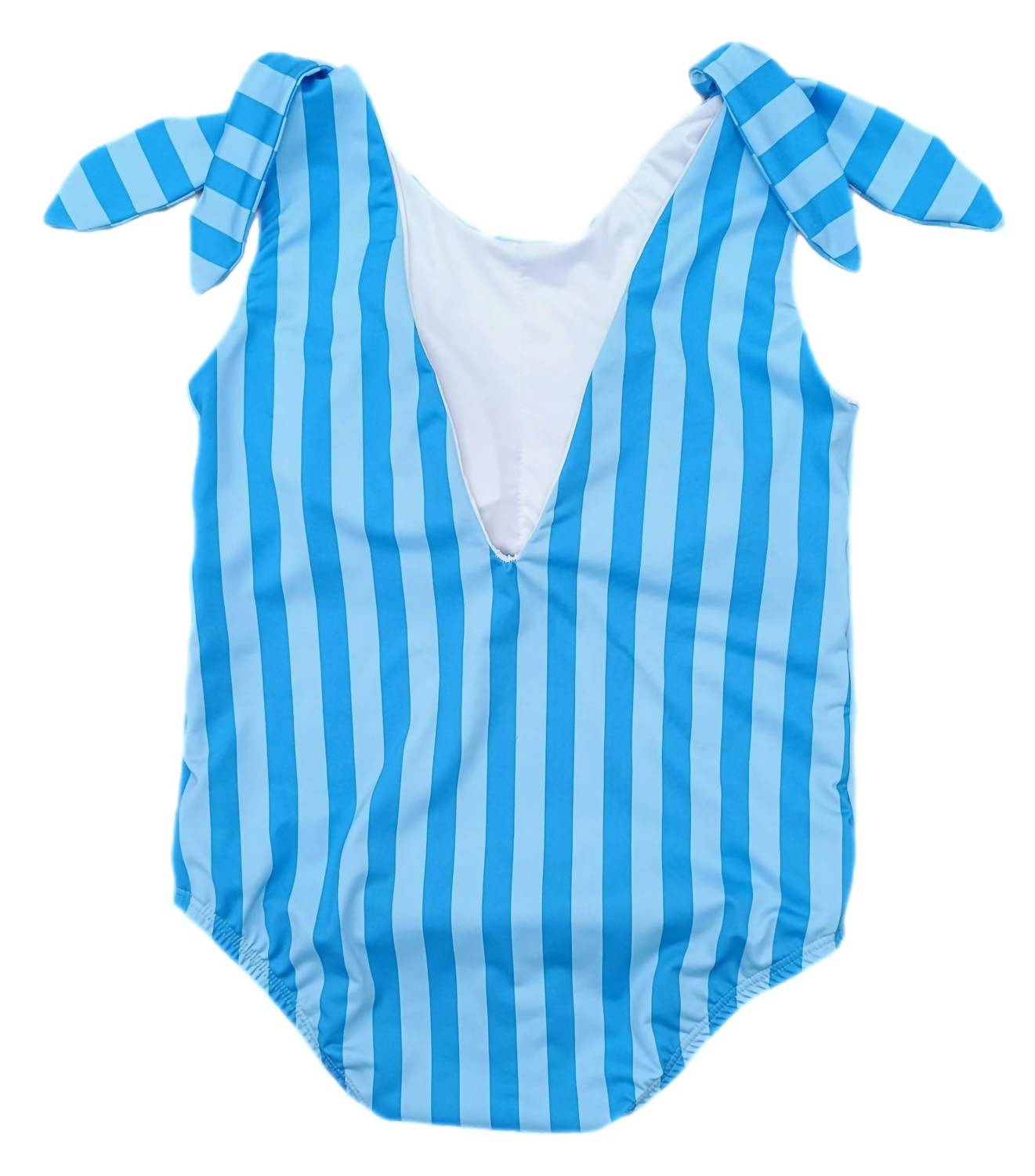 Be Elizabeth Girls Stripe Swim One Piece in blue - kids' item - detail view