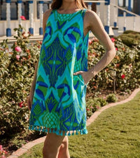 Sugarlips - Blissy Tropical Winda Trapeze Mini Dress