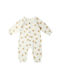Quincy Mae - Kid's Waffle Long Sleeve Jumpsuit