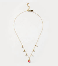 Native Gem - Women's Gemstone Station Necklace