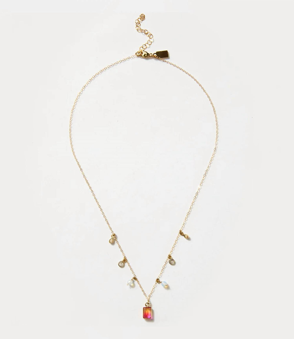 Native Gem - Women's Gemstone Station Necklace