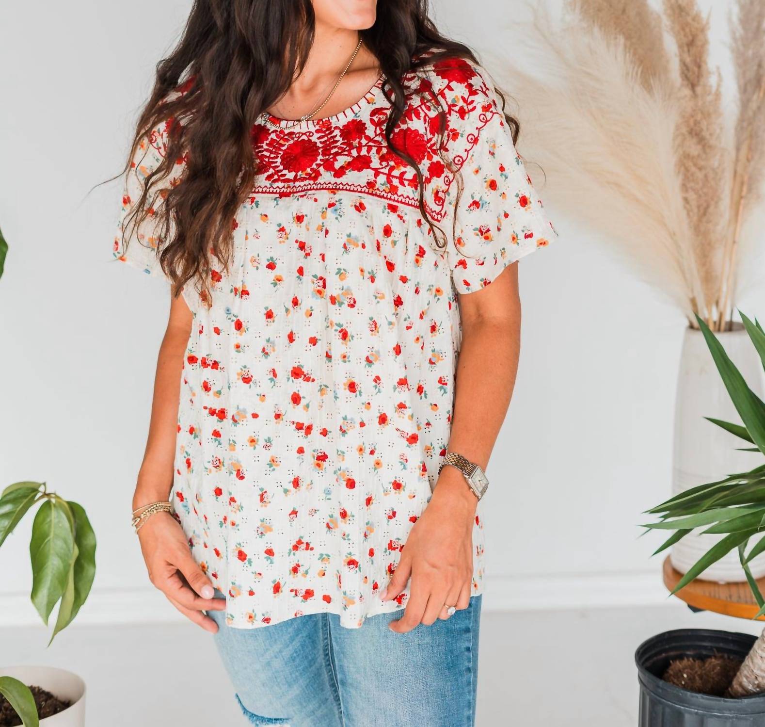 Layerz Clothing - Jane Patterned Top