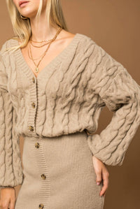 Gilli - Cable Knit Sweater Dress