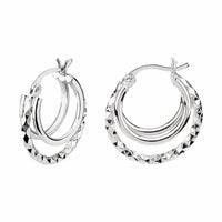 Gold & Honey - Women's Sterling Silver Earrings, Set Of 2