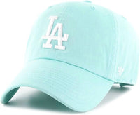 ’47 Men's Los Angeles Dodgers Clean Up Adjustable Cap in tiffany blue - men's hat
