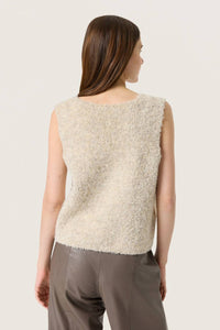 Soaked In Luxury - Venessa V-neck Fluffy Knit Waistcoat