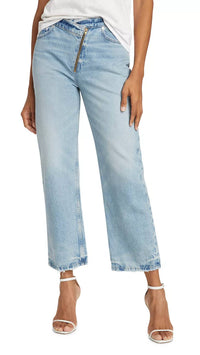 Frame - Le Jane Crop Angled Zipper Jean
