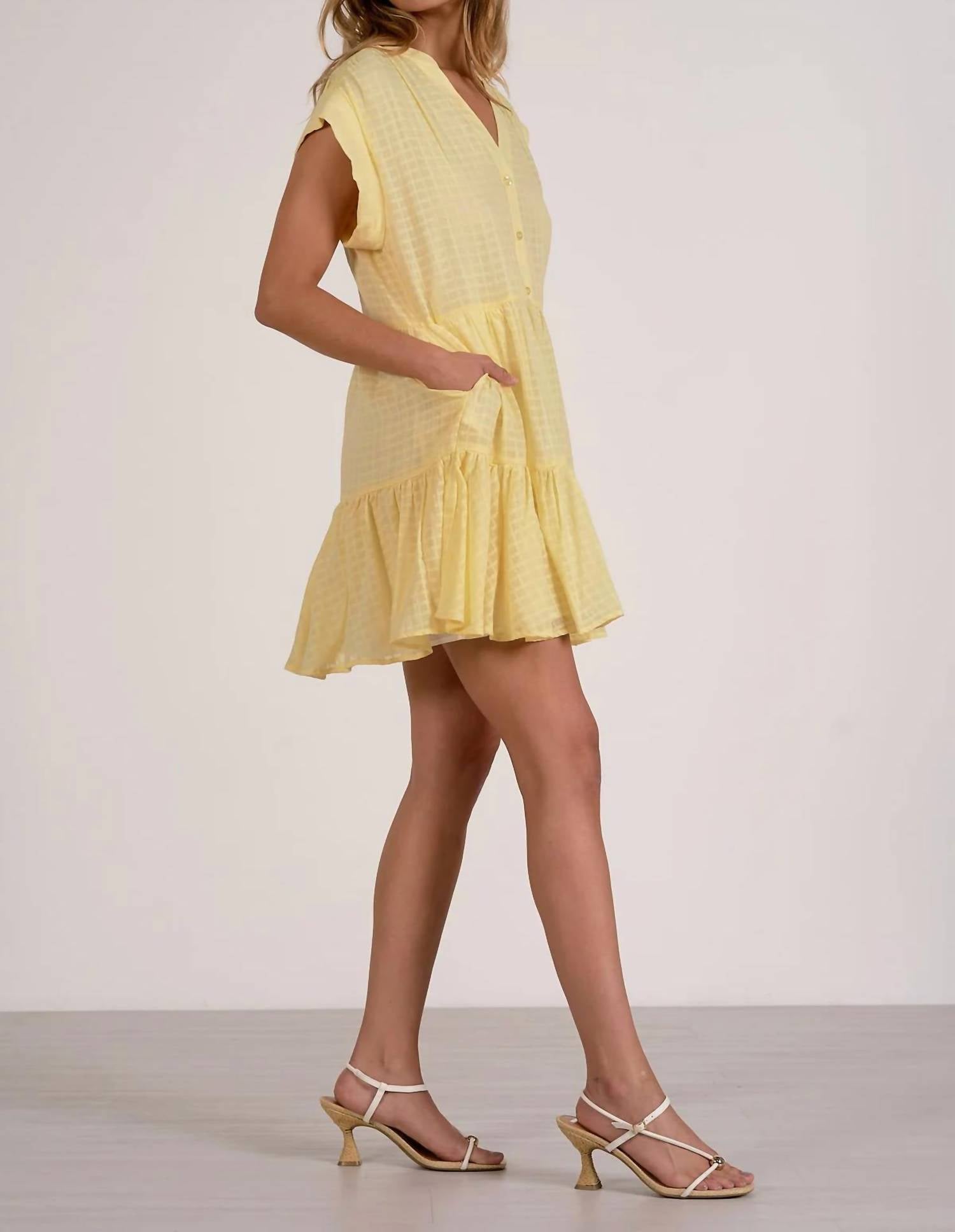 Elan - Cap Sleeve Mini Dress