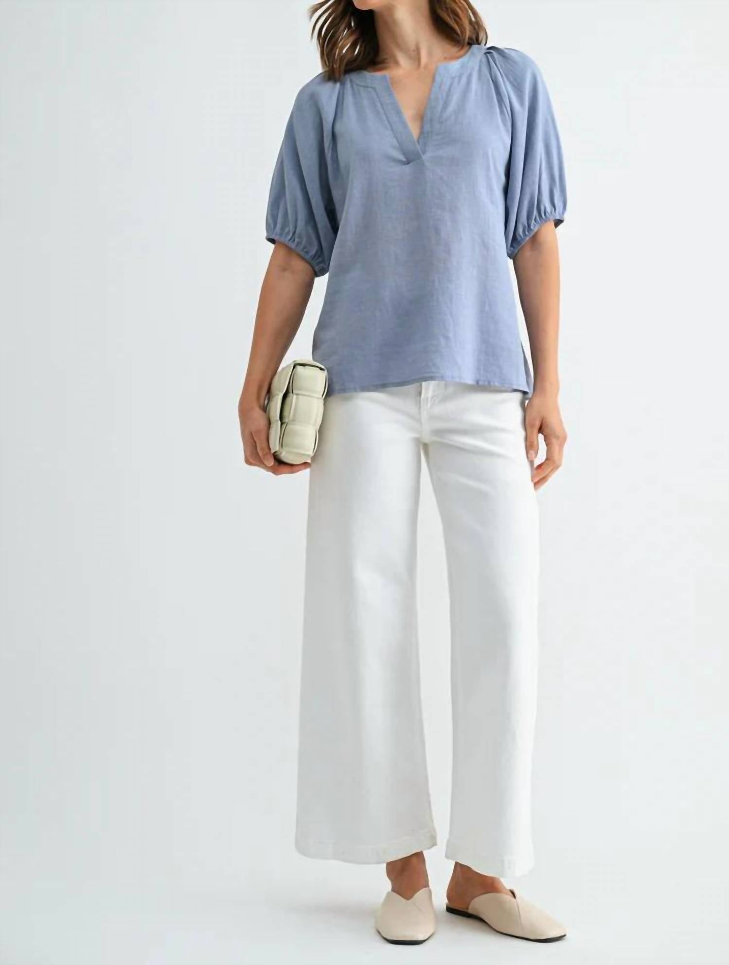 Fun 2 Fun - Pleated Raglan Top