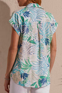 Tribal - Capri Button-up Campshirt Blouse