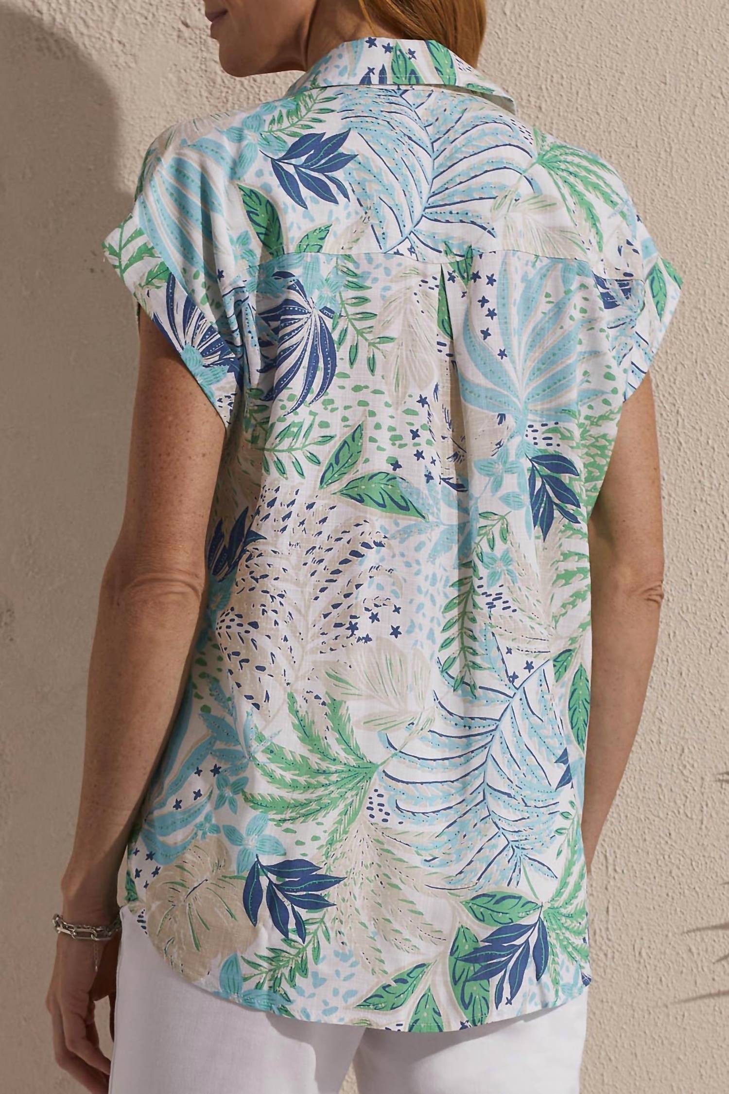 Tribal - Capri Button-up Campshirt Blouse
