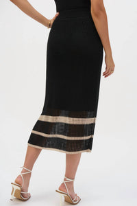 Joseph Ribkoff - Striped High-waist Bodycon Skirt