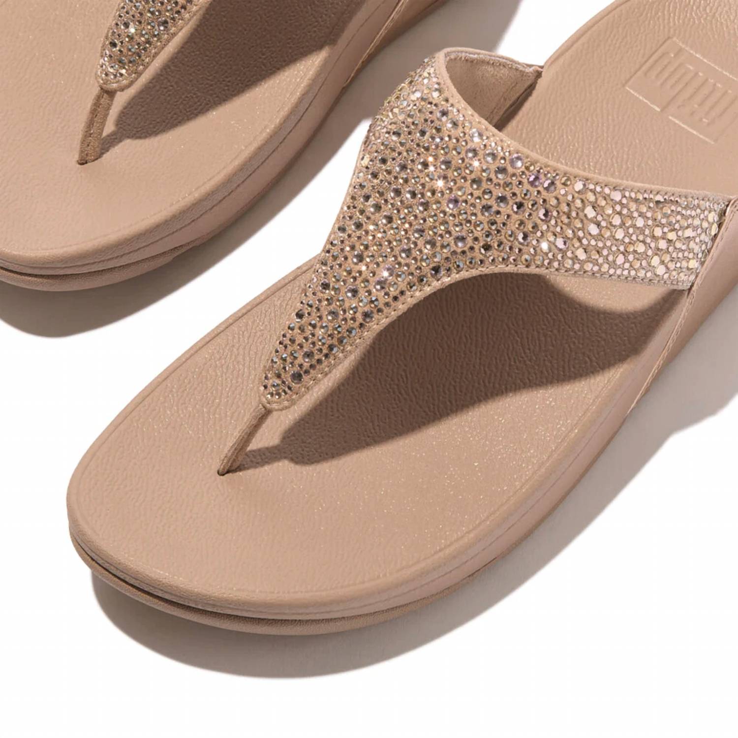 Fitflop - Women's Lulu Crystal Embellished Toe Post Sandals