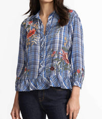 Johnny Was - Peplum Ruffle Hem Shirt