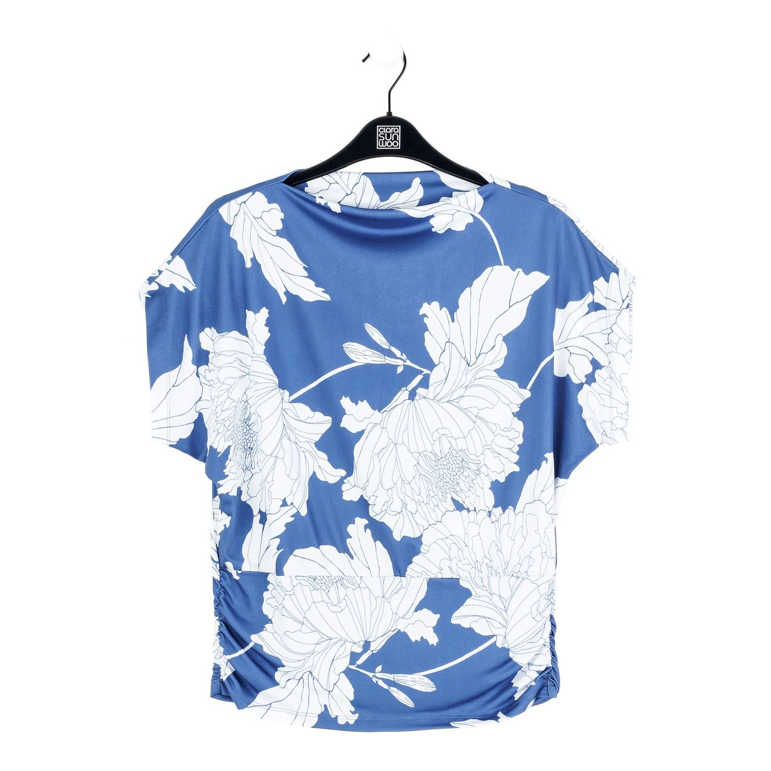 Clara Sunwoo - Side Ruched Boat Neck Top