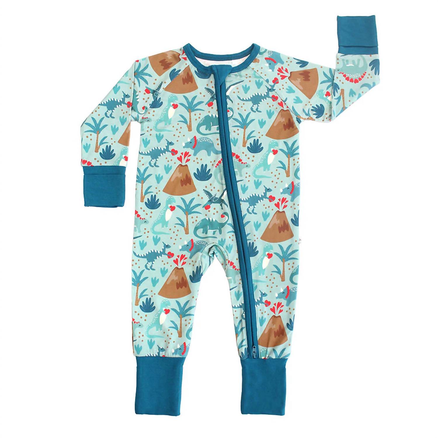 Emerson And Friends - Lovasaurus Bamboo Convertible Baby Pajamas