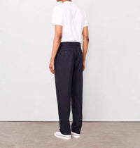 Officine Générale Hugo Pants in navy ink - men's pants - detail view