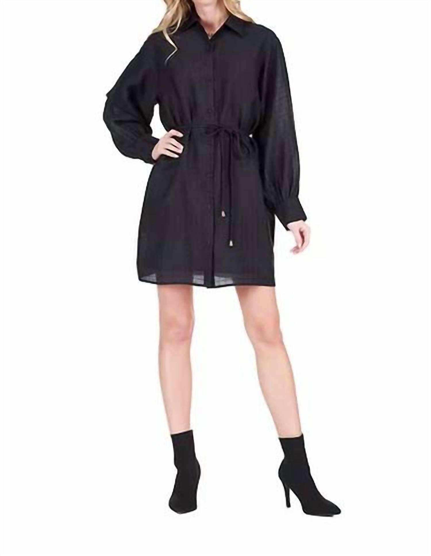 Joy Joy - Long Sleeve Shirt Dress
