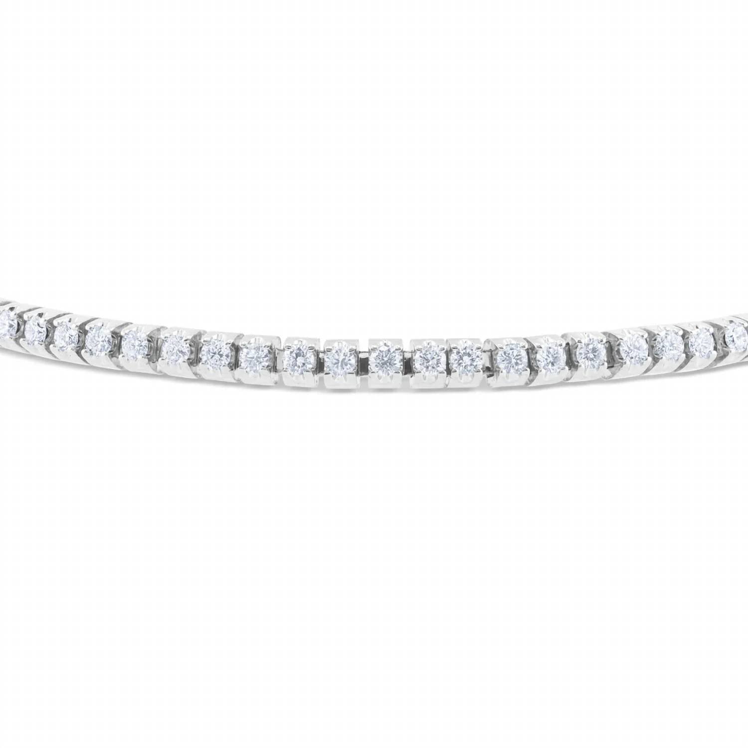 Diana M Jewels - Flexible 3.25cts Diamond Tennis Bracelet