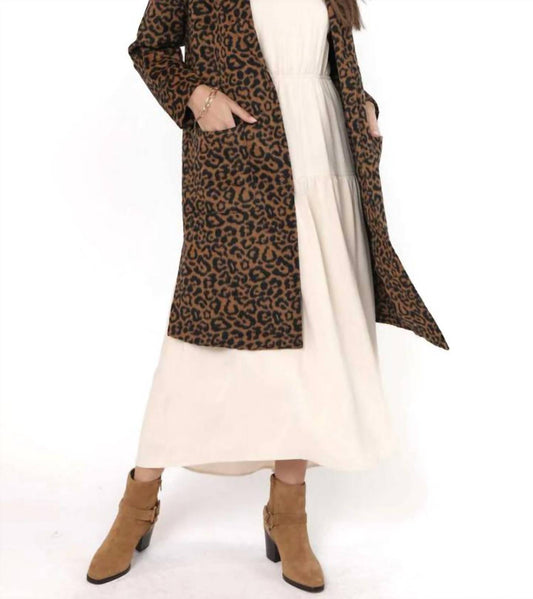Sadie & Sage - Animal Instinct Leopard Coat