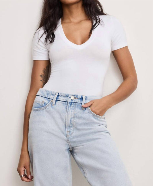 Good American - Super Stretch Deep V Bodysuit