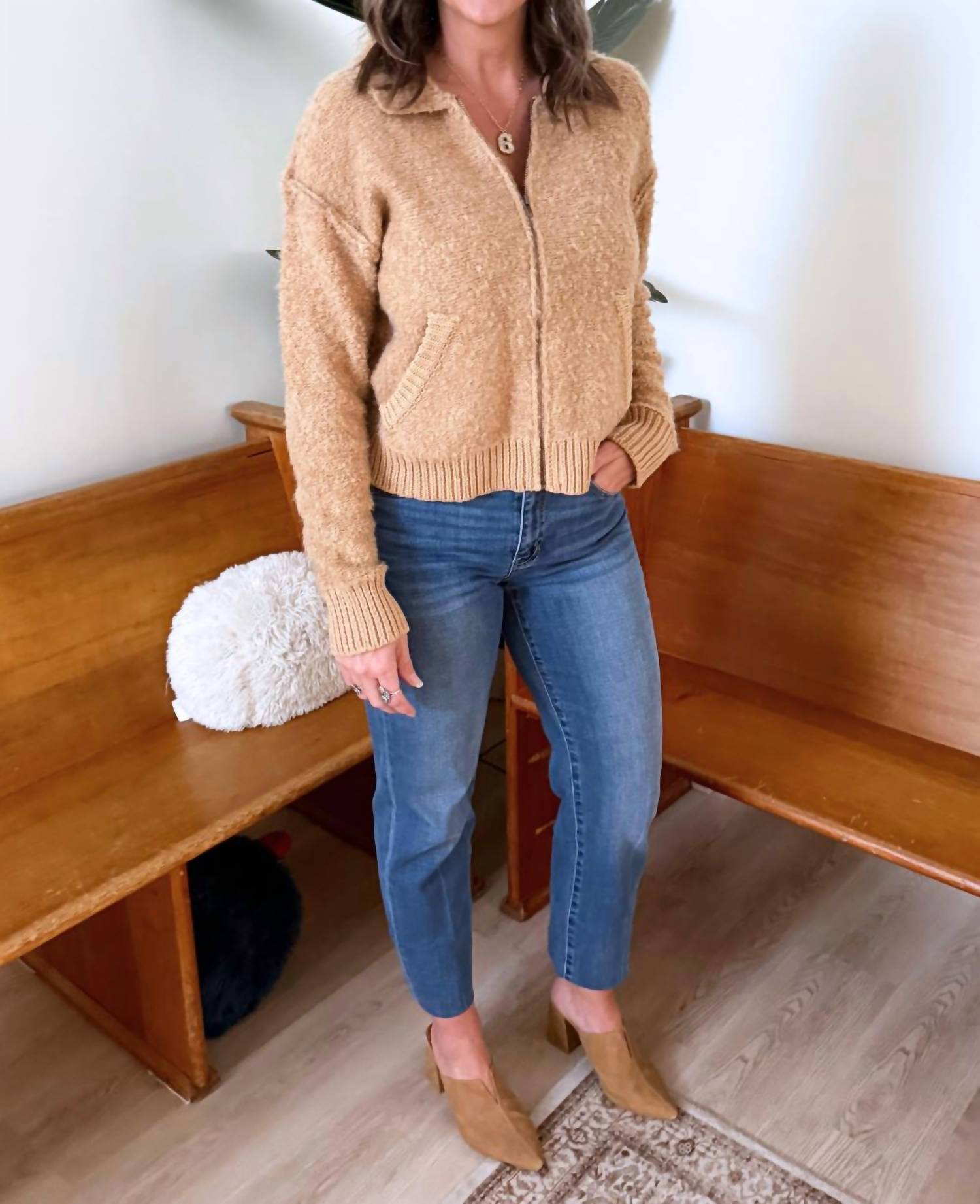 Mystree - Zip Up Sweater Jacket