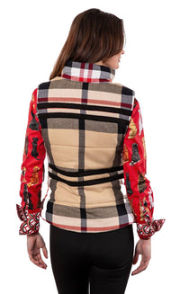Dizzy-Lizzie - Rosey Yarndyed Flannel Vest