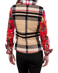 Dizzy-Lizzie - Rosey Yarndyed Flannel Vest