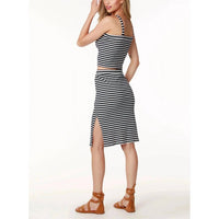 Bobi - Straight Neck Crop Top