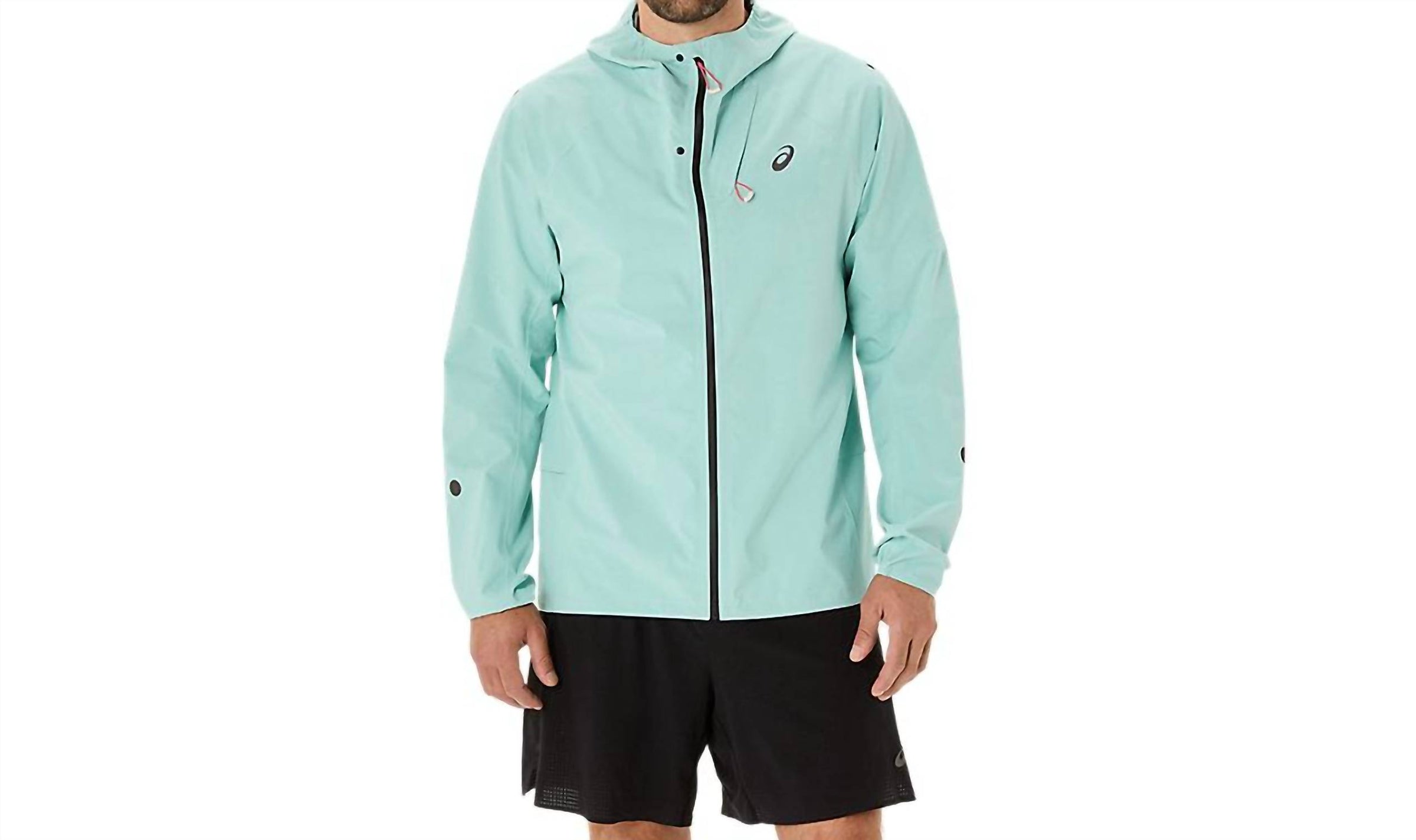 ASICS Men's Metarun Waterproof Jacket in oasis green - men's jacket
