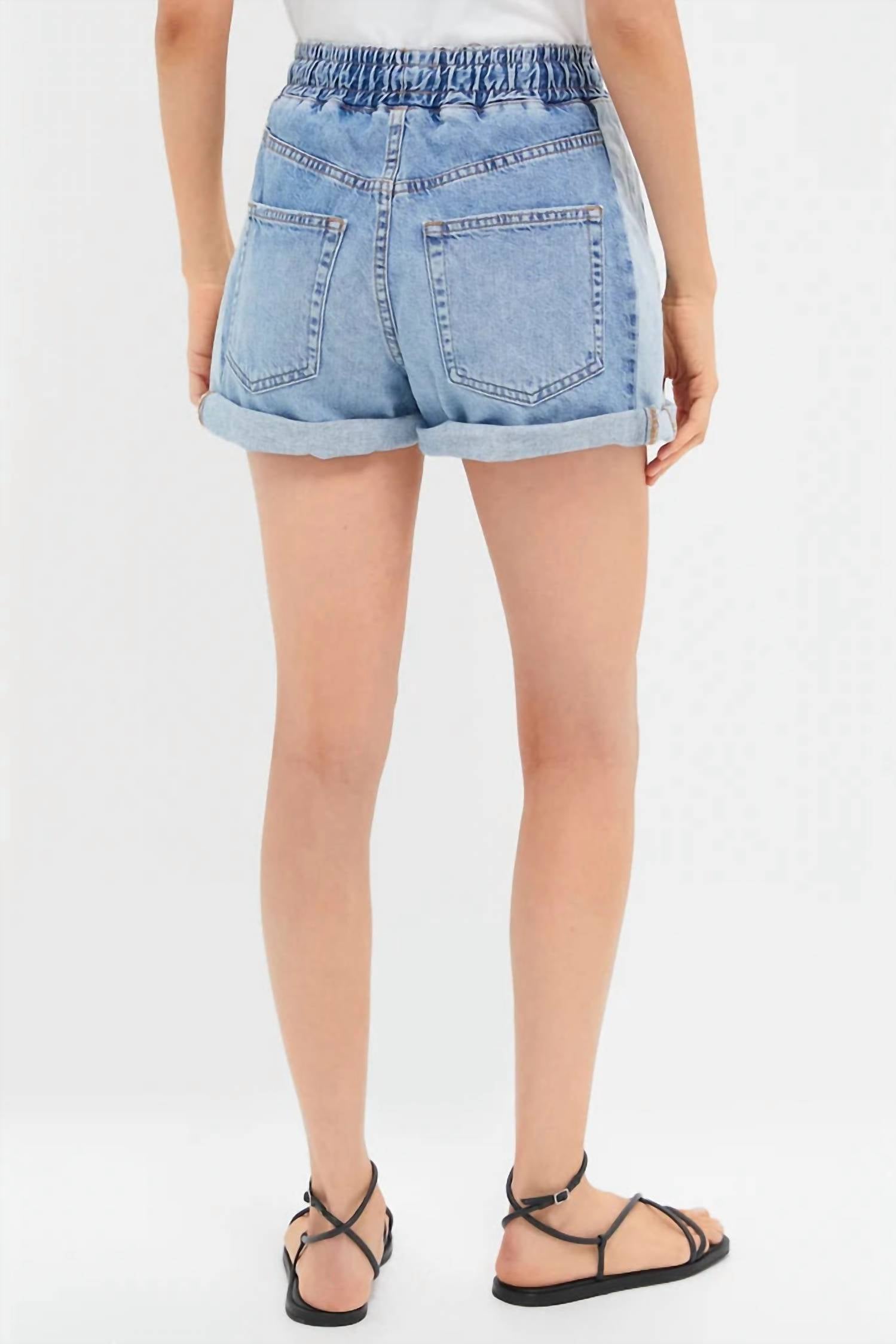 ASKK NY Cancun Short in blue - women's shorts - alternate view