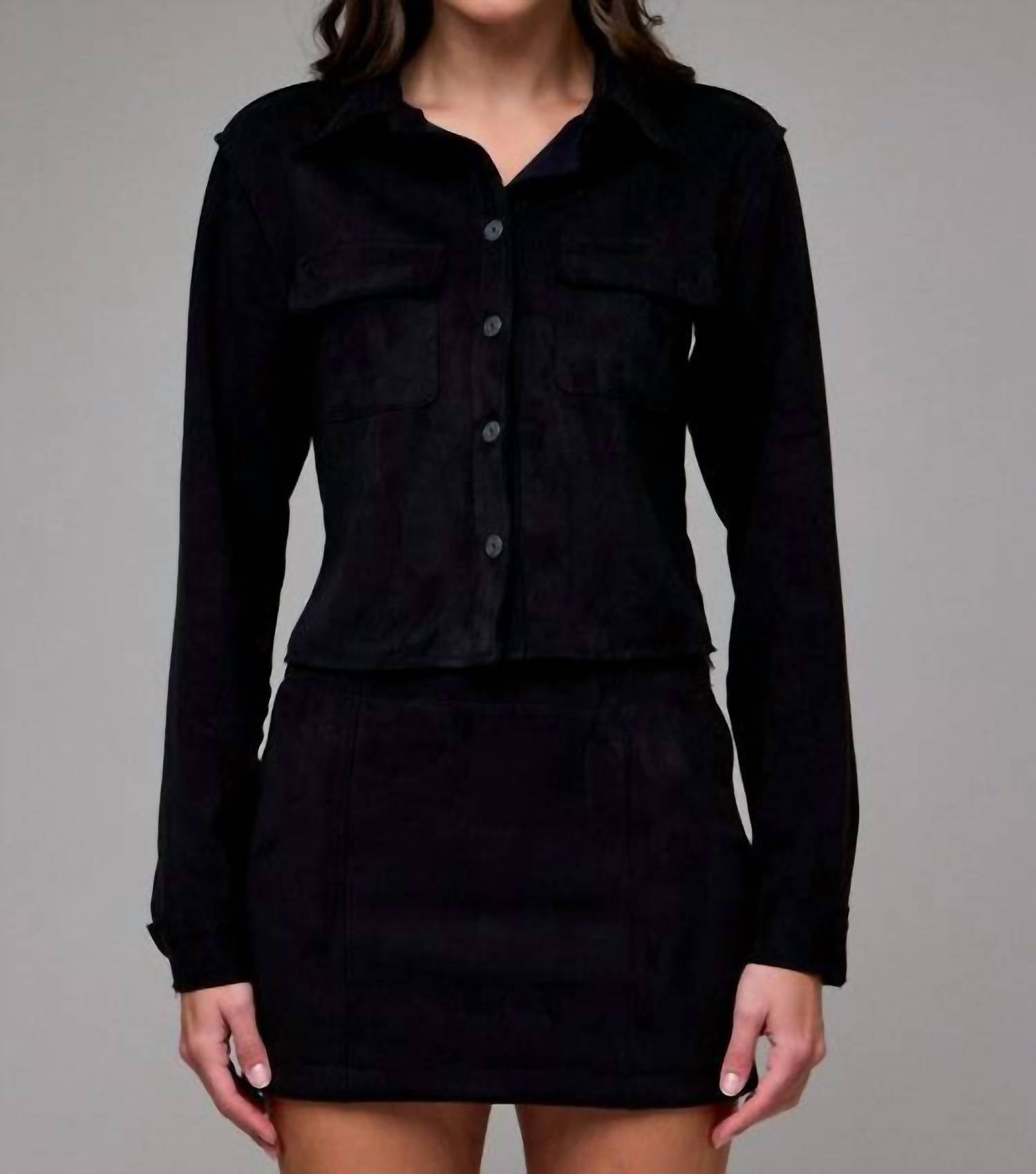 Hidden - Luxe Faux Suede Jacket