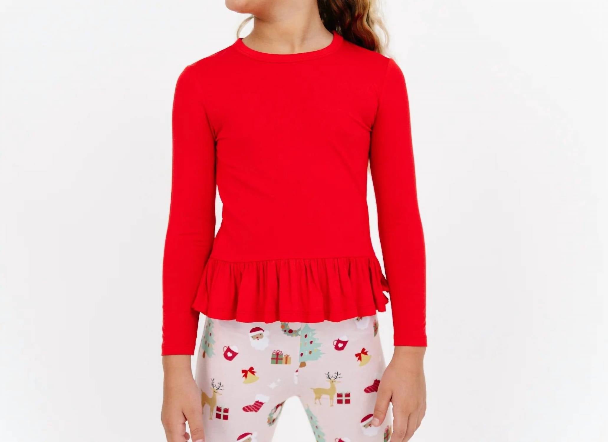 Emerson And Friends - Sugar Plum Bamboo Flare Pants Set